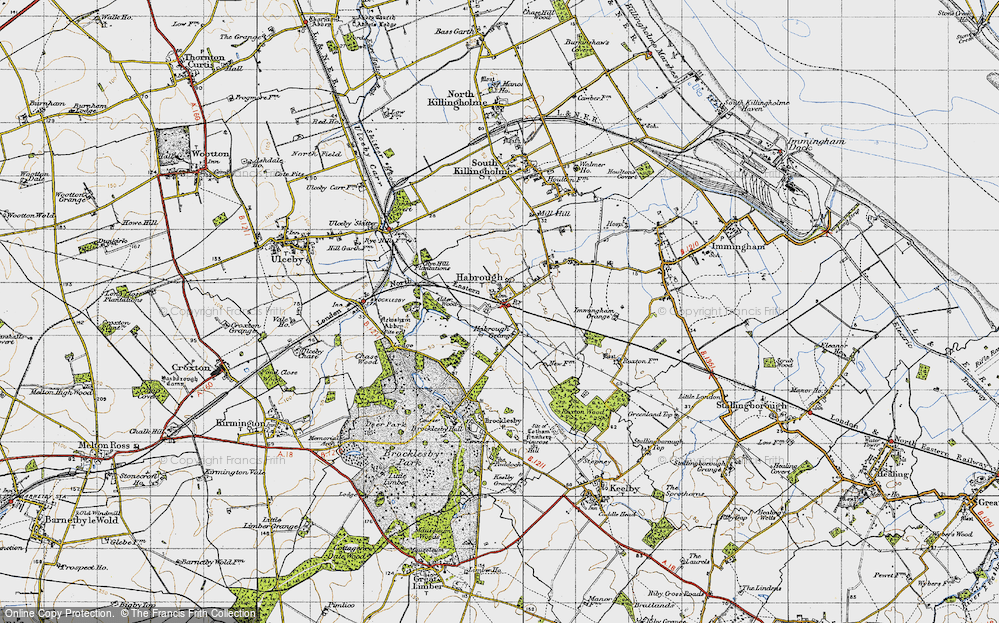 Old Map of Habrough, 1946 in 1946