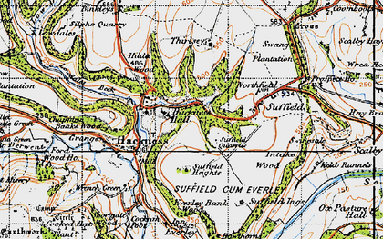 Old map of Wrench Green in 1947