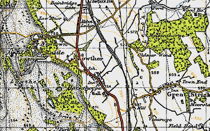 Old map of Abbott Lodge in 1947