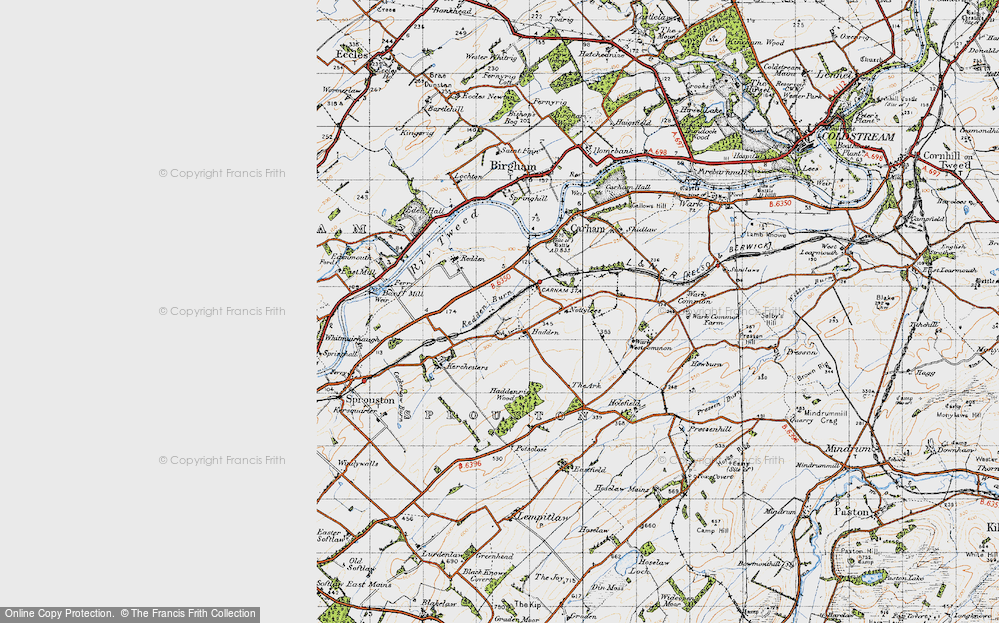 Old Map of Hadden, 1947 in 1947