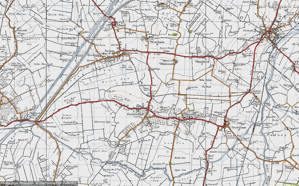 Old Map of Haddenham End Field, 1946 in 1946