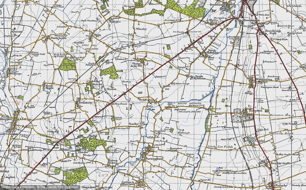 Old Map of Haddington, 1947 in 1947
