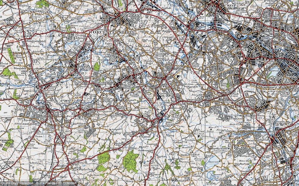 Old Map of Haden Cross, 1947 in 1947