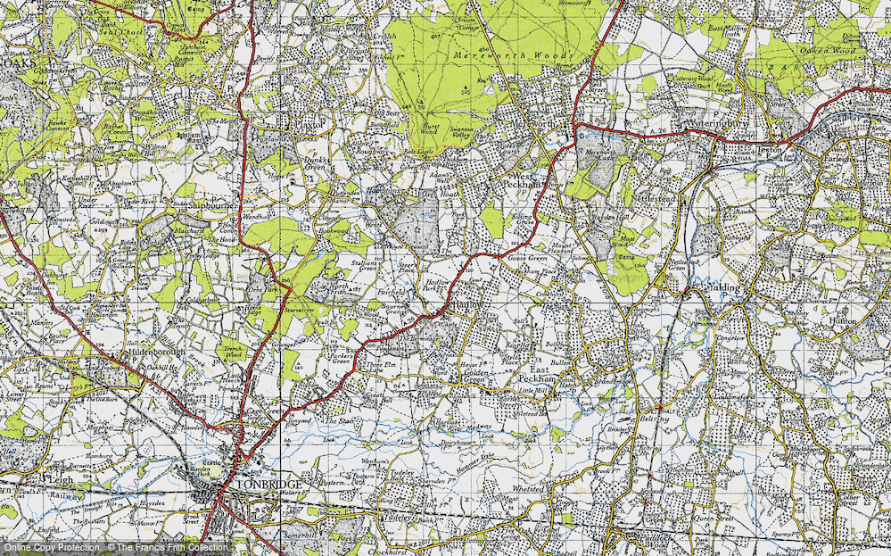 Old Map of Hadlow, 1946 in 1946
