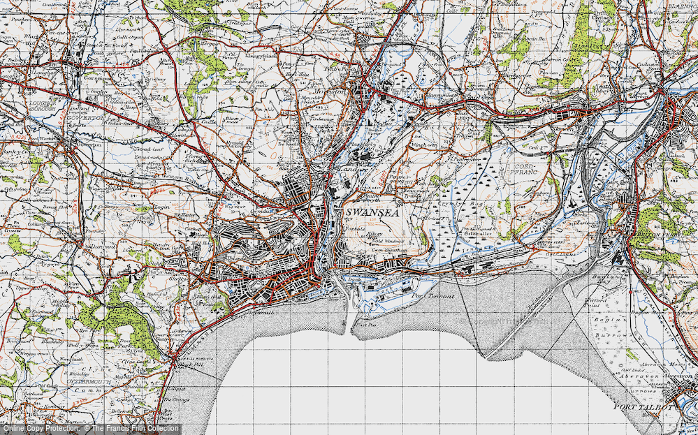 Old Map of Hafod, 1947 in 1947