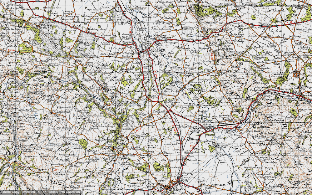 Old Map of Hafod-y-Green, 1947 in 1947