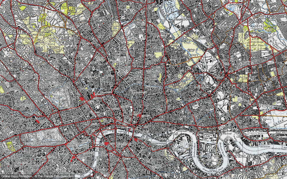Old Map of Haggerston, 1946 in 1946