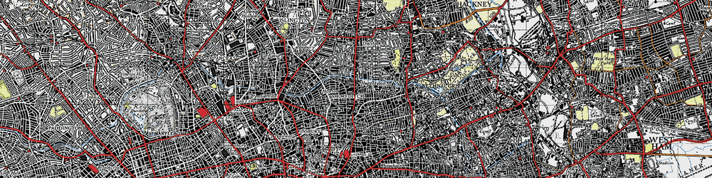 Old map of Haggerston in 1946