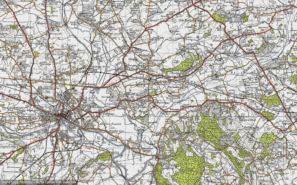 Old Map of Hagley, 1947 in 1947