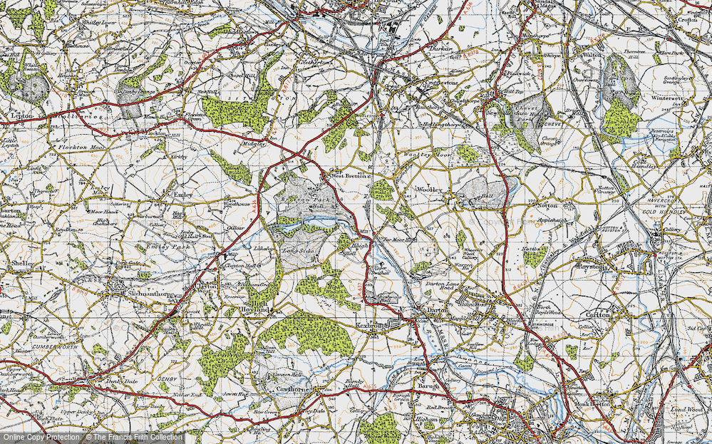 Old Map of Haigh, 1947 in 1947