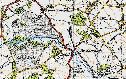 Old map of Haigh in 1947