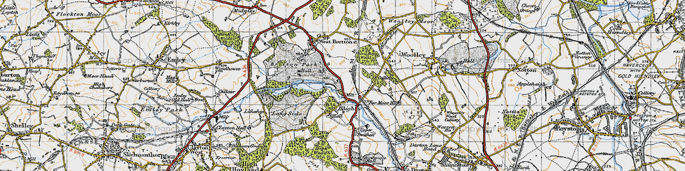 Old map of Haigh in 1947