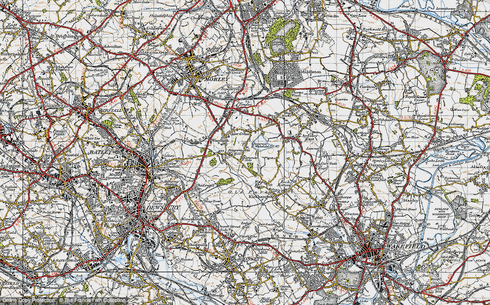 Old Map of Haigh Moor, 1947 in 1947