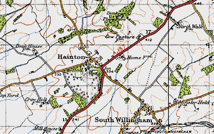 Old map of Hainton in 1946
