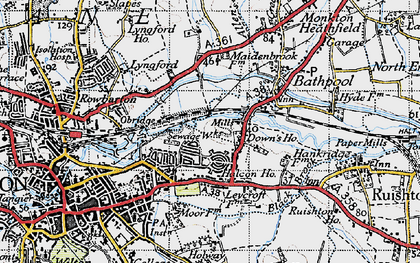 Old map of Halcon in 1946