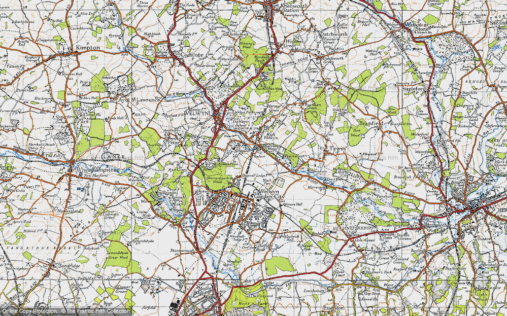 Old Map of Haldens, 1946 in 1946