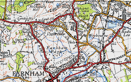 Old map of Hale in 1940