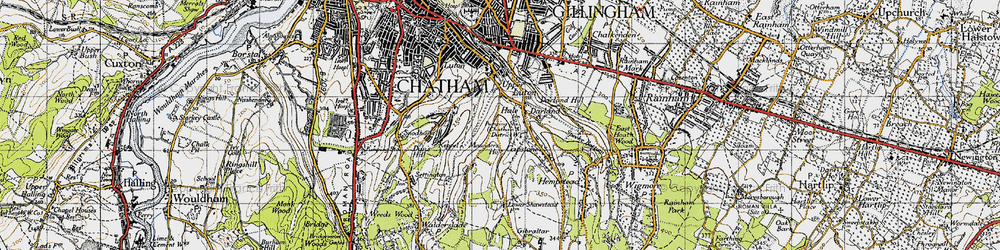 Old map of Hale in 1946
