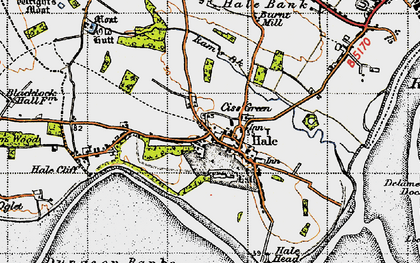 Old map of Hale in 1947