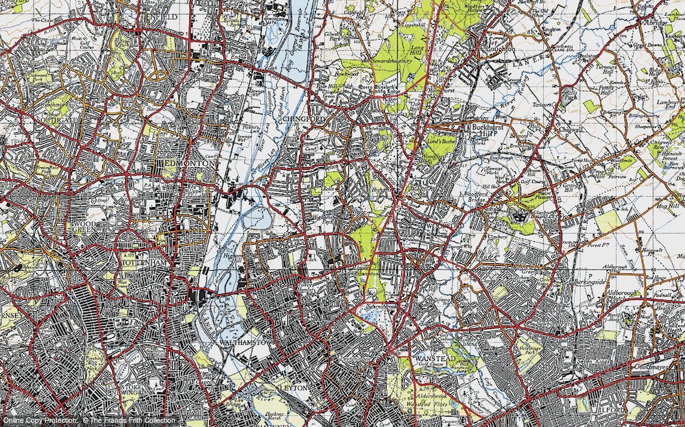 Old Map of Hale End, 1946 in 1946
