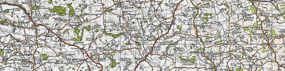 Old map of Hales Bank in 1947