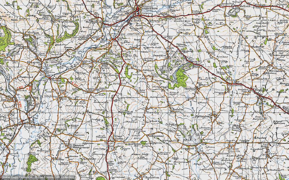 Old Map of Hales Green, 1946 in 1946