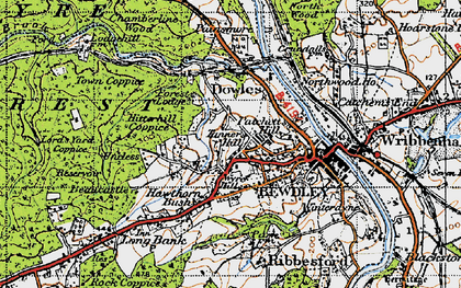 Old map of Hales Park in 1947