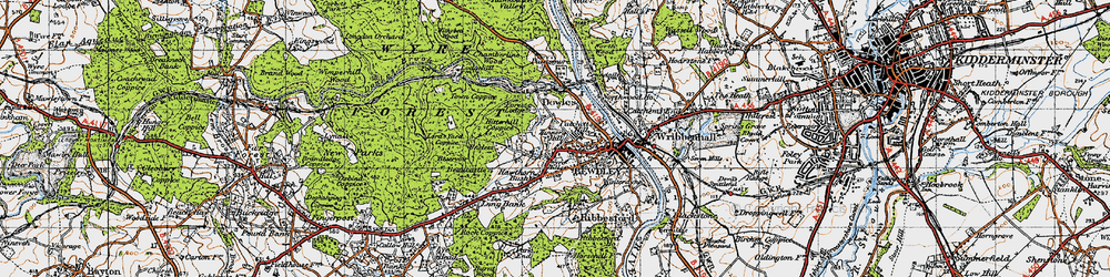 Old map of Hales Park in 1947