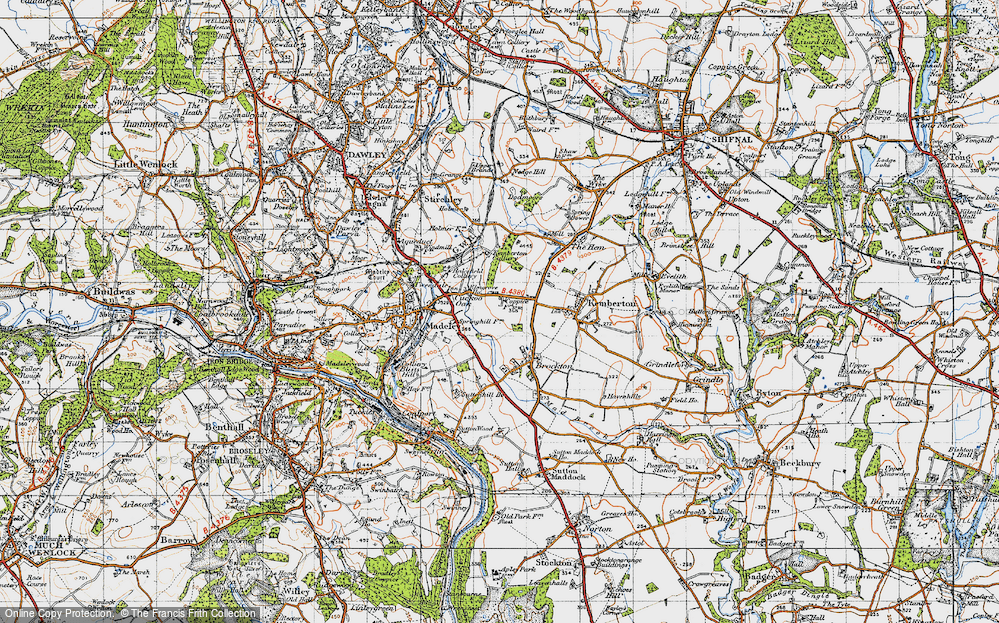 Old Map of Halesfield, 1946 in 1946