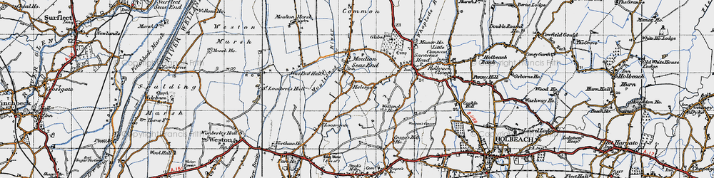 Old map of Halesgate in 1946