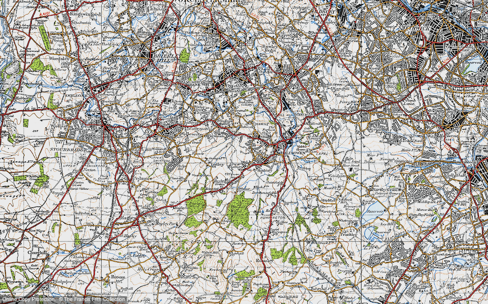 Old Map of Halesowen, 1947 in 1947
