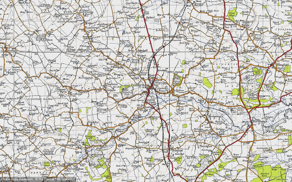 Old Map of Halesworth, 1946 in 1946