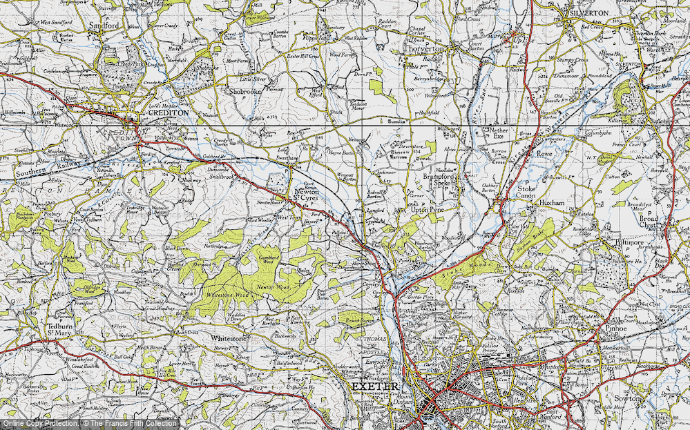 Old Map of Half Moon Village, 1946 in 1946