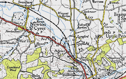 Old map of Half Moon Village in 1946