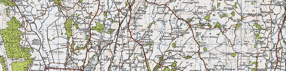 Old map of Birkrigg Park in 1947
