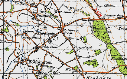 Old map of Blakelands in 1946