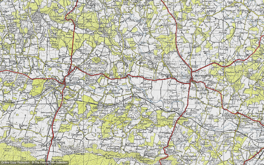 Old Map of Halfway Bridge, 1940 in 1940