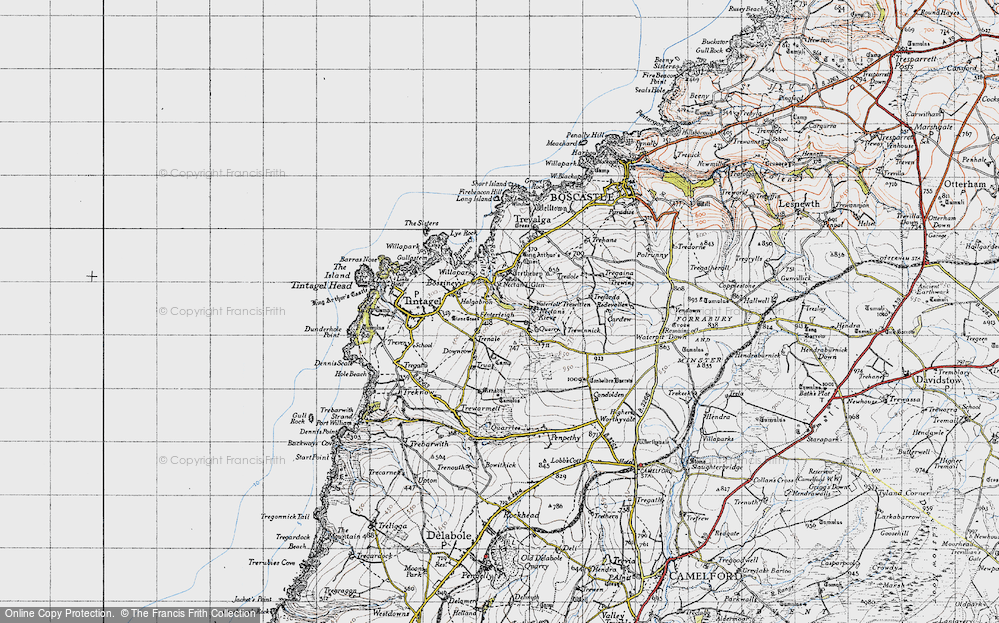 Old Map of Halgabron, 1946 in 1946