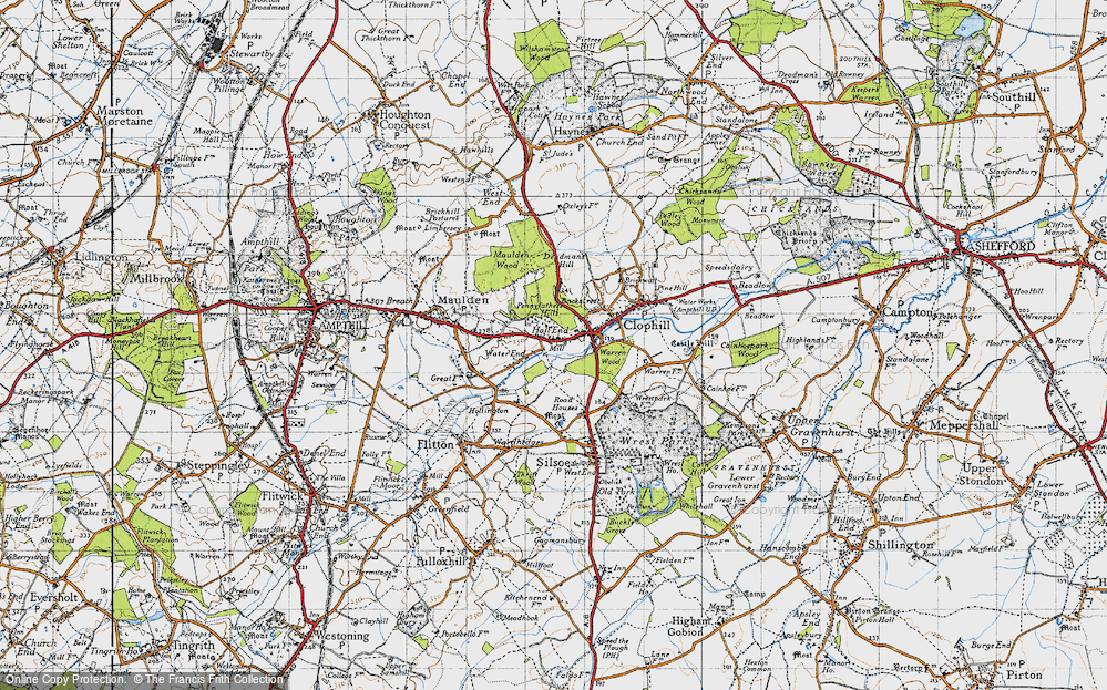 Old Map of Hall End, 1946 in 1946