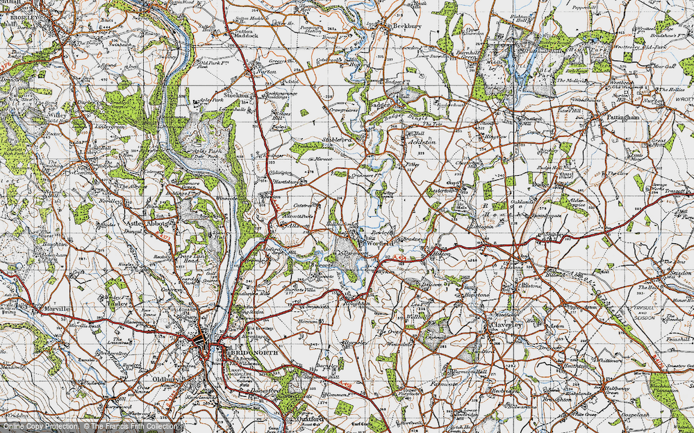Old Map of Hallon, 1946 in 1946