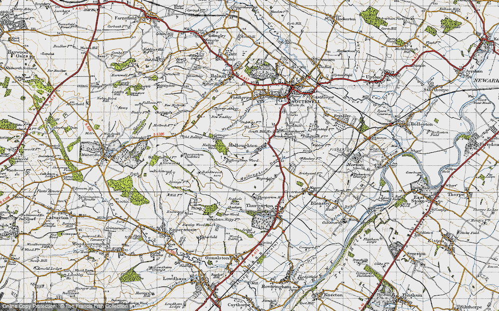 Old Map of Halloughton, 1946 in 1946