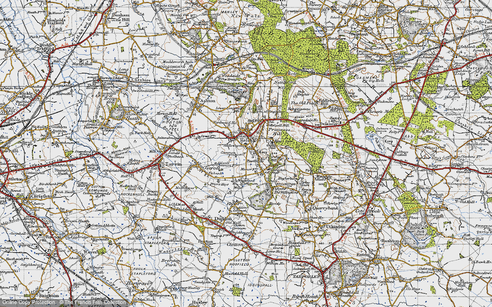 Old Map of Hallowsgate, 1947 in 1947