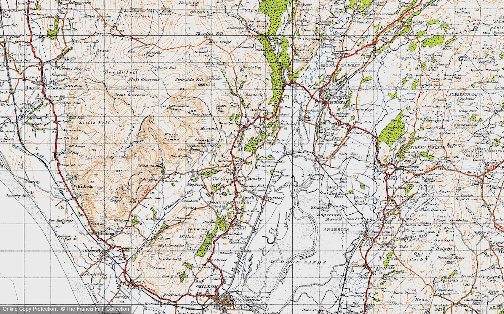 Old Map of Hallthwaites, 1947 in 1947