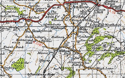 Old map of Wynbrook in 1946