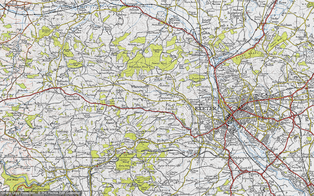 Old Map of Halsfordwood, 1946 in 1946