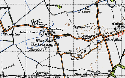Old map of Bog, The in 1947