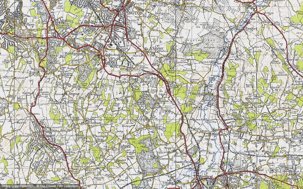 Old Map of Halstead, 1946 in 1946