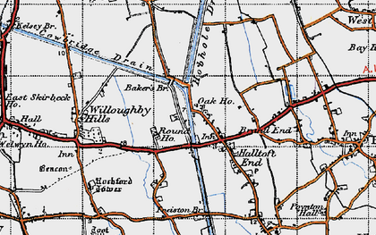 Old map of Haltoft End in 1946