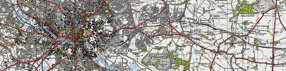 Old map of Halton in 1947