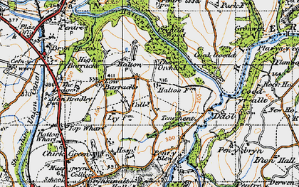 Old map of Halton in 1947